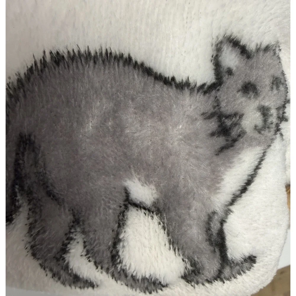 NWT Berkshire LusterSoft Throw Blanket All Over Cats 50